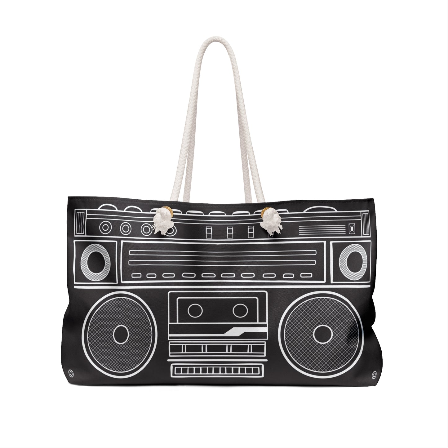 Retro Boombox Weekender Bag - Stylish and Fun Travel Tote for Music Lovers