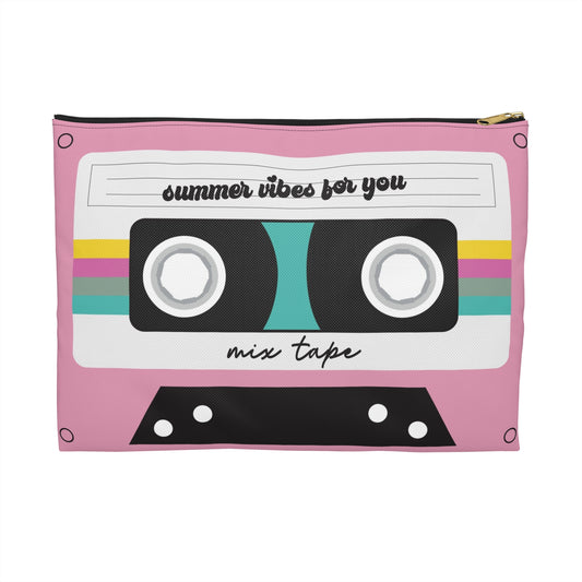 Retro Tape Accessory Pouch Large- Summer Vibes for You