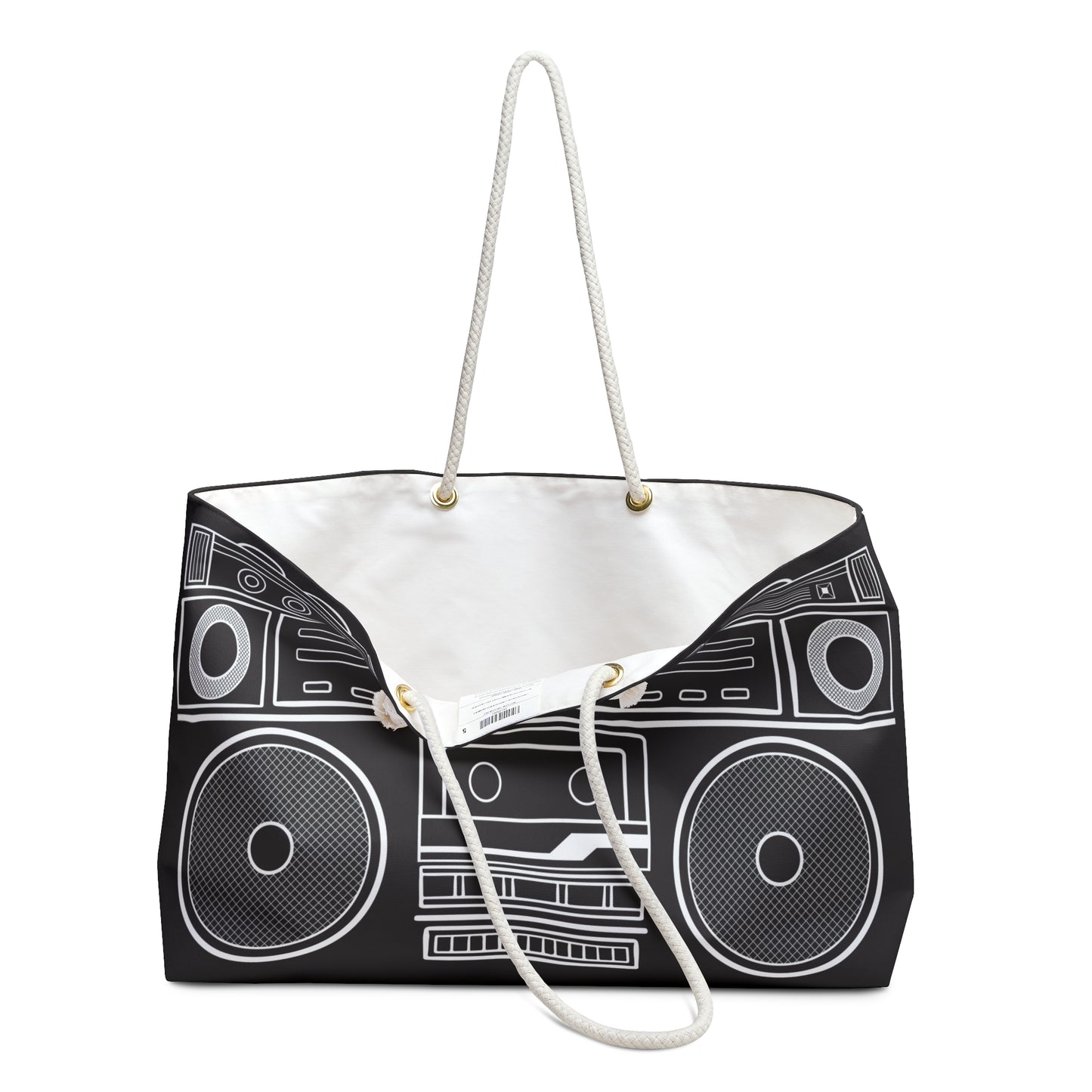 Retro Boombox Weekender Bag - Stylish and Fun Travel Tote for Music Lovers