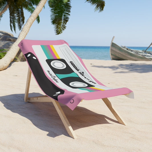 Cassette Tape Beach Towel – Retro Music-Inspired Summer Vibes