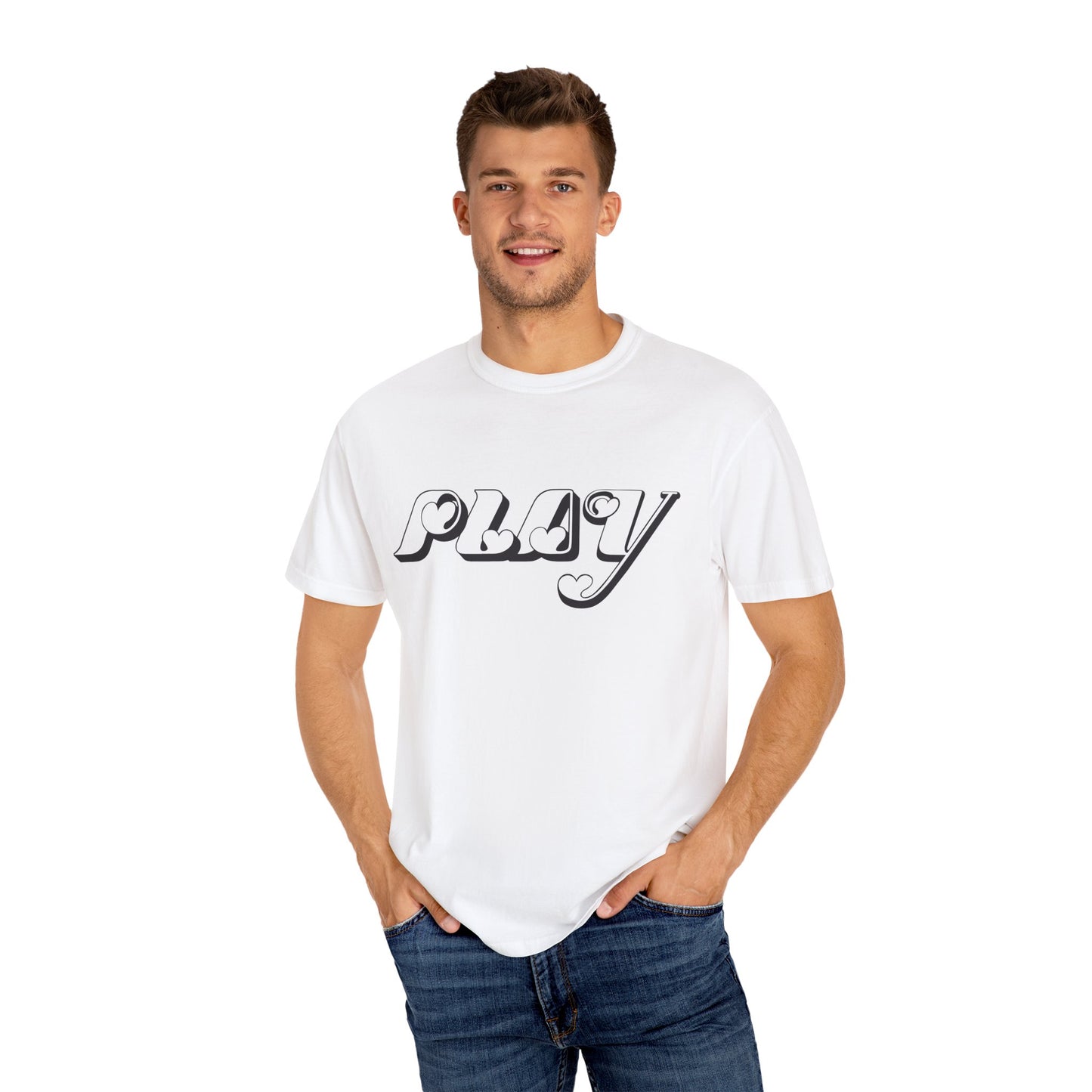 Play Graphic Unisex Garment-Dyed T-Shirt