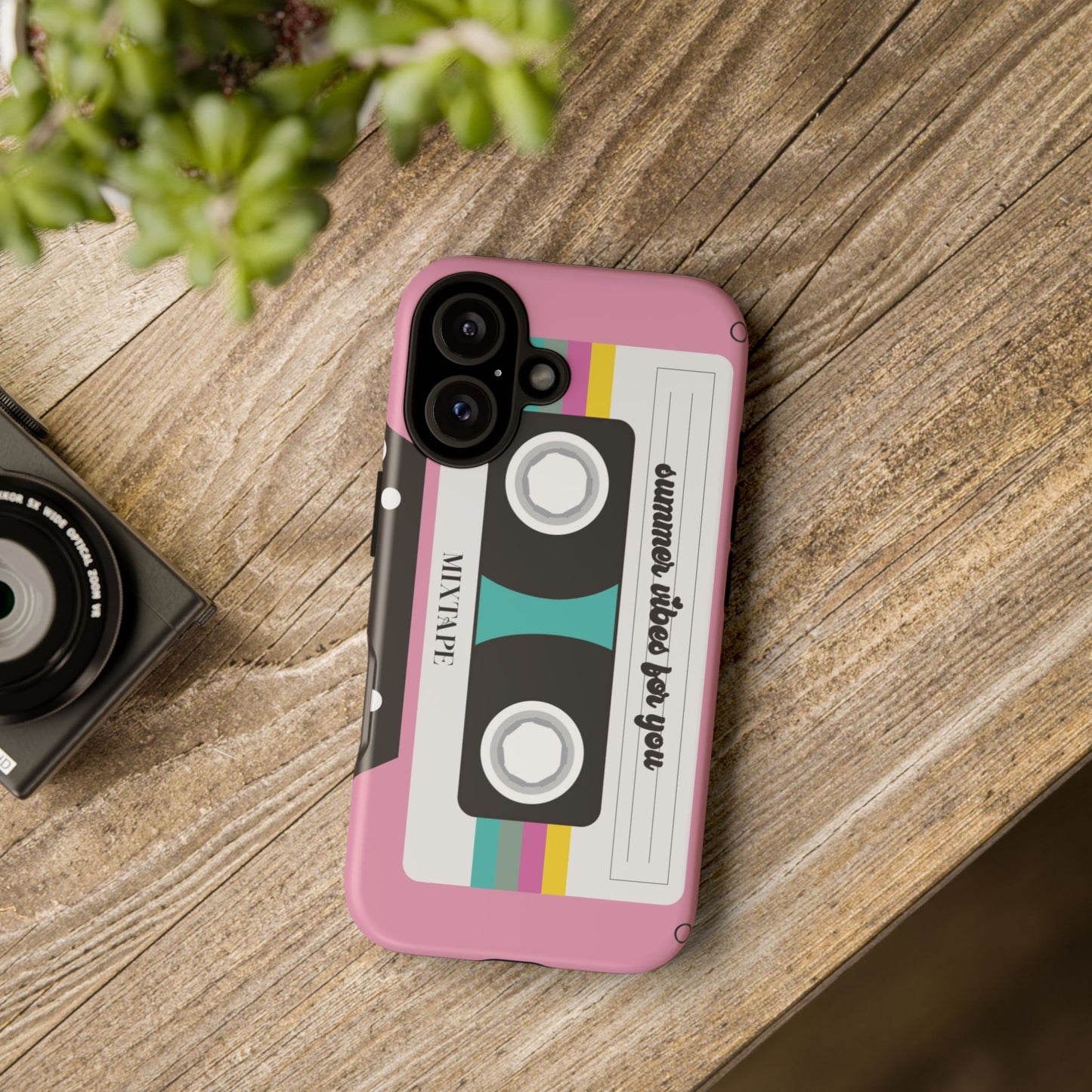 Retro Cassette Tape Phone Case - Summer Vibes