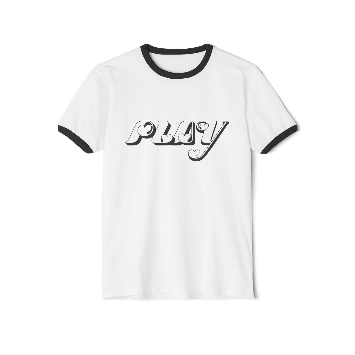 Unisex PLAY Cotton Ringer T-Shirt
