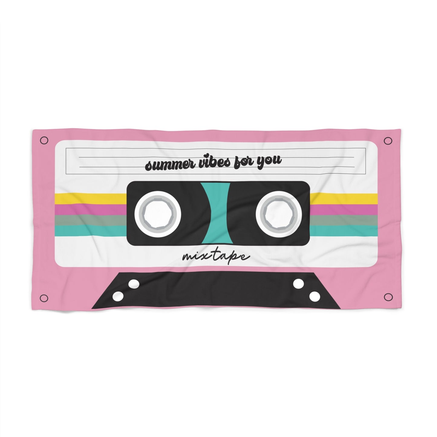 Cassette Tape Beach Towel – Retro Music-Inspired Summer Vibes