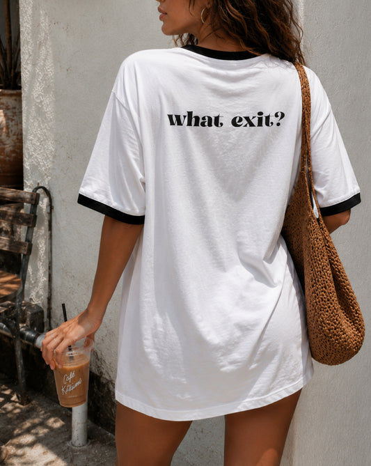 Jersey Girl Oversized Ringer Tee | Graphic T-Shirt | Coastal Jersey Shore Style